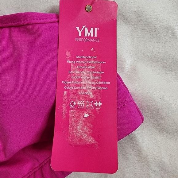 YMI Performance Sports Bras TWO - 1 Black and 1 Pink Women's Size Small NWT - Picture 16 of 16